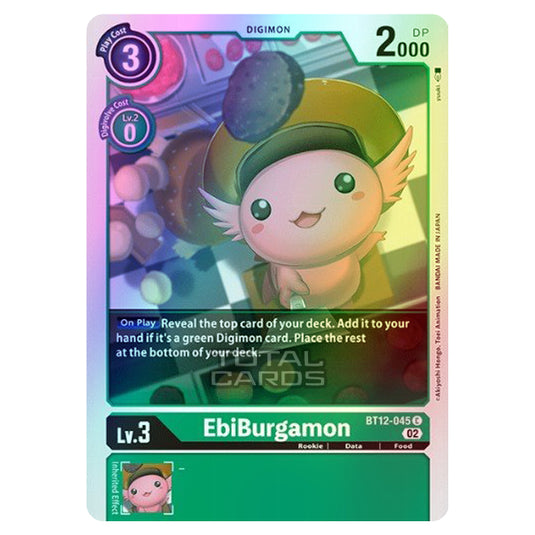 Digimon Card Game - BT-12 - Across Time - EbiBurgamon - (Common) - BT12-045 (Foil)