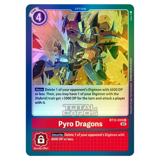 Digimon Card Game - BT-12 - Across Time - Pyro Dragons - (Common) - BT12-099 (Foil)