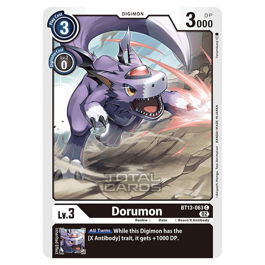 Digimon Card Game - BT-13 - Versus Royal Knights - Dorumon - (Common) - BT13-063