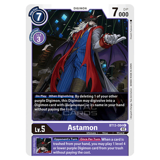 Digimon Card Game - BT-13 - Versus Royal Knights - Astamon - (Common) - BT13-084