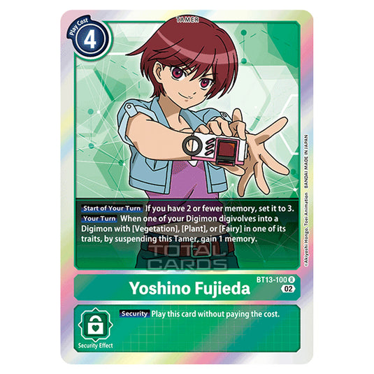 Digimon Card Game - BT-13 - Versus Royal Knights - Yoshino Fujieda - (Rare) - BT13-100