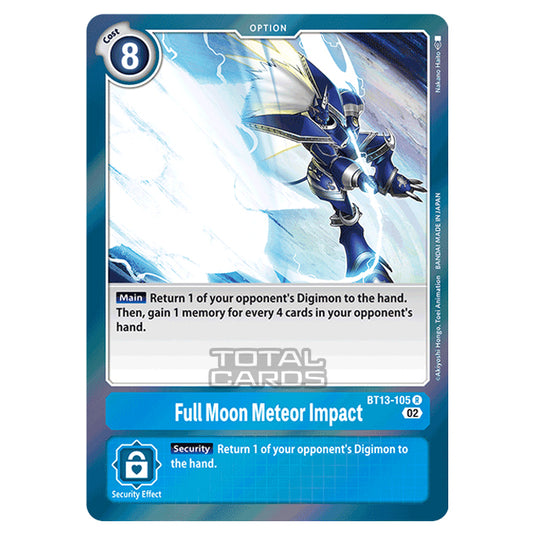 Digimon Card Game - BT-13 - Versus Royal Knights - Full Moon Meteor Impact - (Rare) - BT13-105