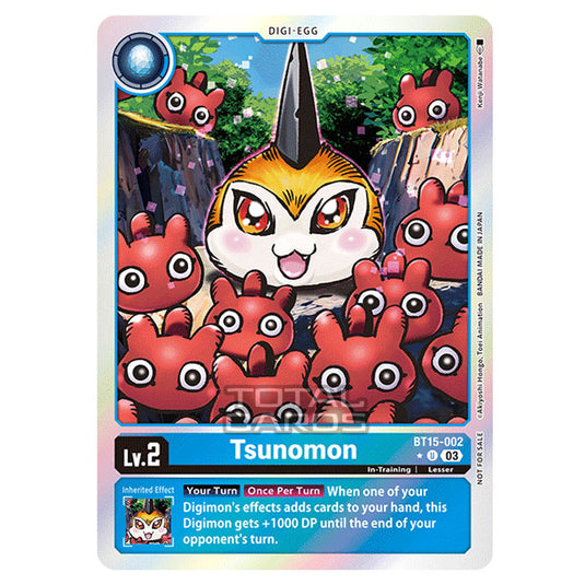 Digimon Card Game - BT15 - Exceed Apocalypse - Tsunomon - (Alternative Art) - BT15-002a