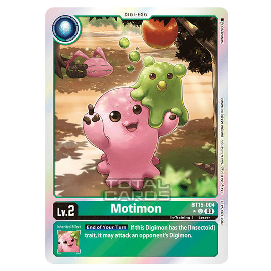 Digimon Card Game - BT15 - Exceed Apocalypse - Motimon - (Alternative Art) - BT15-004a