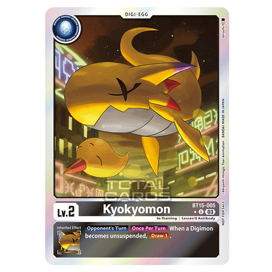 Digimon Card Game - BT15 - Exceed Apocalypse - Kyokyomon - (Alternative Art) - BT15-005a
