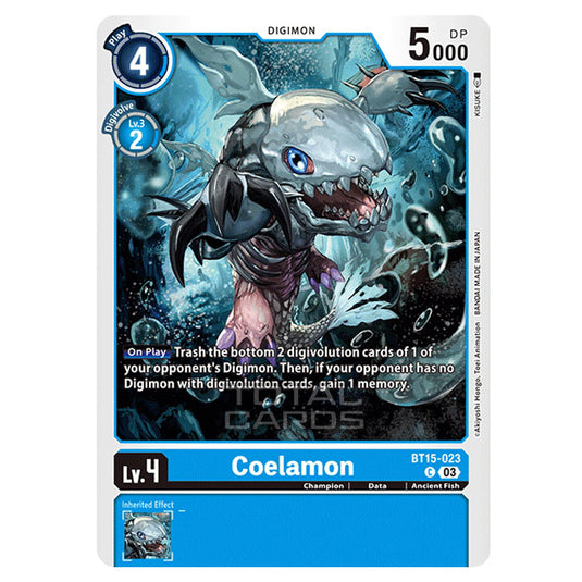 Digimon Card Game - BT15 - Exceed Apocalypse - Coelamon - (Common) - BT15-023