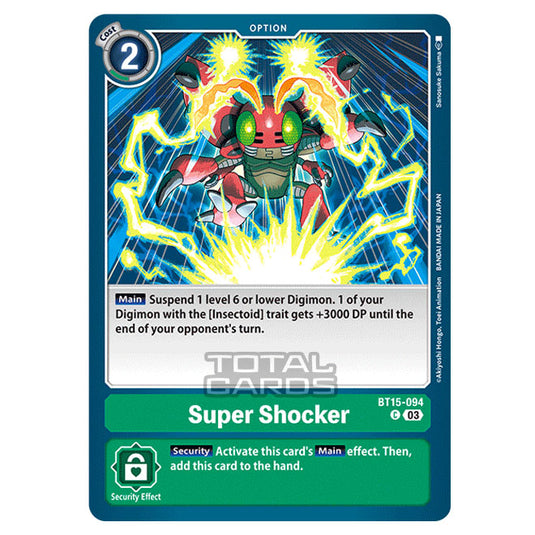 Digimon Card Game - BT15 - Exceed Apocalypse - Super Shocker - (Common) - BT15-094