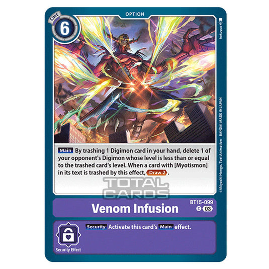 Digimon Card Game - BT15 - Exceed Apocalypse - Venom Infusion - (Common) - BT15-099