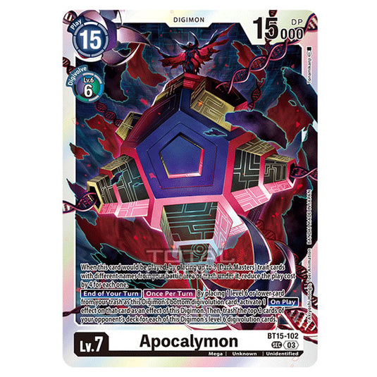 Digimon Card Game - BT15 - Exceed Apocalypse - Apocalymon - (Secret Rare) - BT15-102