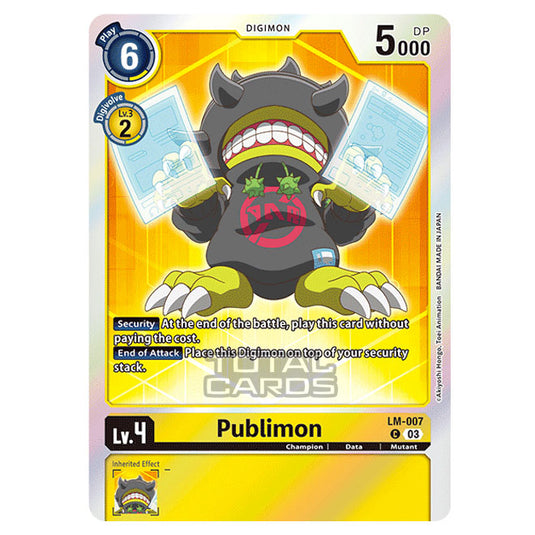 Digimon Card Game - BT15 - Exceed Apocalypse - Publimon - (Common) - LM-007