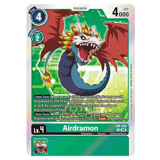 Digimon Card Game - BT15 - Exceed Apocalypse - Airdramon - (Common) - LM-009