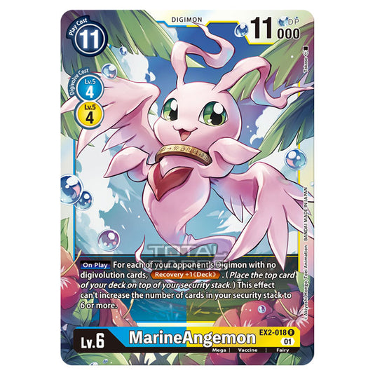 Digimon Card Game - Digital Hazard (EX-02) - MarineAngemon (Rare) - EX2-018