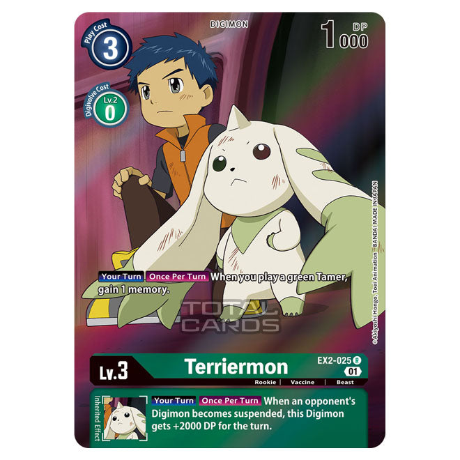 Digimon Card Game - Digital Hazard (EX-02) - Terriermon (Rare)