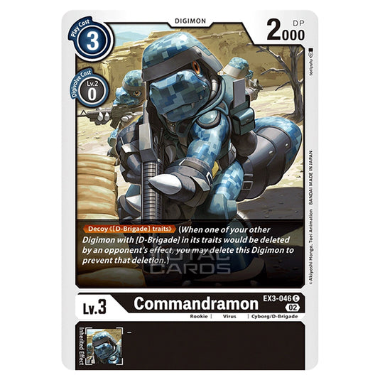 Digimon Card Game - EX-03 - Theme Draconic Roar - Commandramon - (Common) - EX3-046