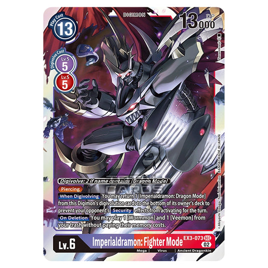 Digimon Card Game - EX-03 - Theme Draconic Roar - Imperialdramon: Fighter Mode - (Secret Rare) - EX3-073