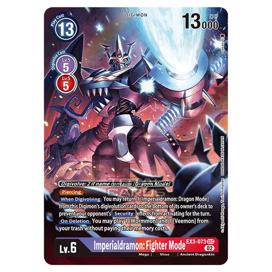 Digimon Card Game - EX-03 - Theme Draconic Roar - Imperialdramon: Fighter Mode - (Alternative Art) - EX3-073A