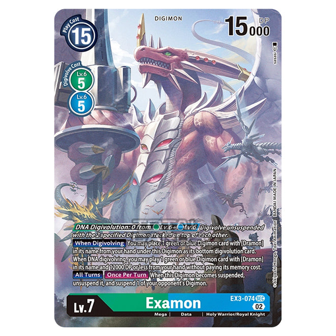 digimon card game examon | Decklist | EX3 Card TypeDigimon FormMega ColorRed Digimon Card Game - EX-03