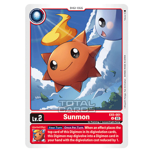 Digimon Card Game - EX05 - Animal Colosseum - Sunmon - (Uncommon) - EX5-001
