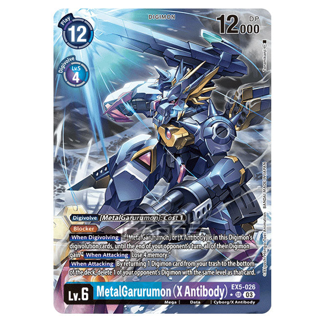 Digimon Card Game - EX05 - Animal Colosseum - MetalGarurumon (X Antibo Digimon Card Game - EX05 - Animal Colosseum - MetalGarurumon (X Antibo