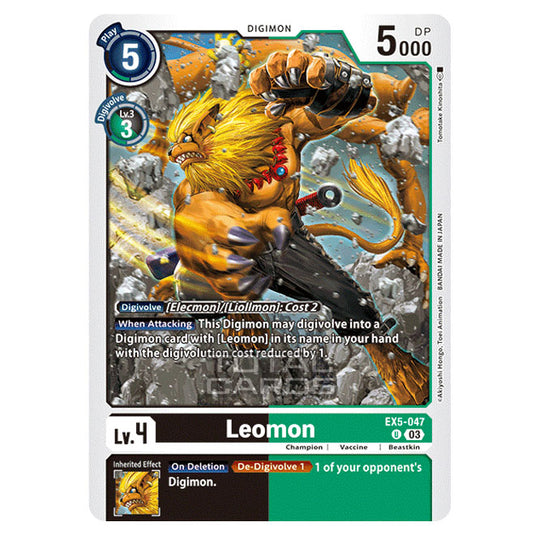 Digimon Card Game - EX05 - Animal Colosseum - Leomon - (Uncommon) - EX5-047