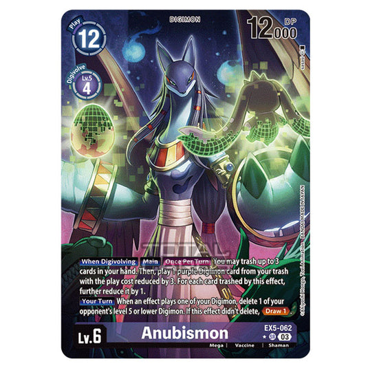 Digimon Card Game - EX05 - Animal Colosseum - Anubismon - (Alternative Art) - EX5-062a