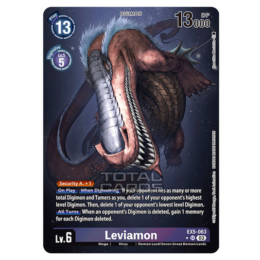 Digimon Card Game - EX05 - Animal Colosseum - Leviamon - (Alternative Art) - EX5-063a