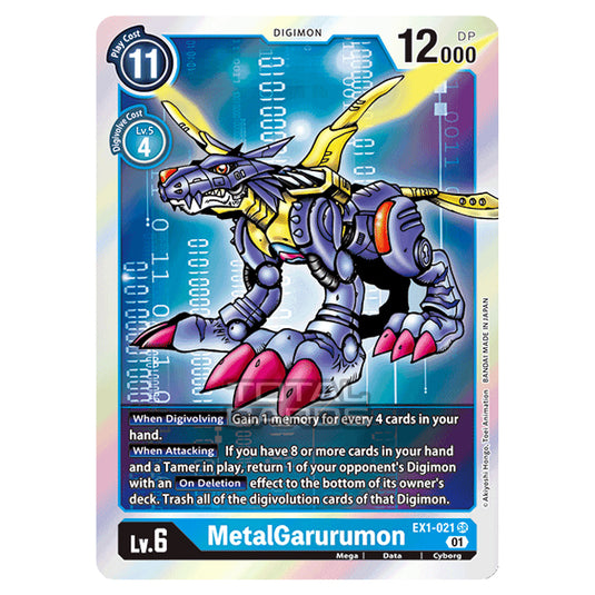 Digimon Card Game - Classic Collection (EX01) - MetalGarurumon (Super Rare) - EX1-021