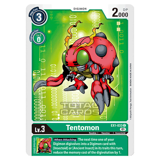 Digimon Card Game - Classic Collection (EX01) - Tentomon (Common) - EX1-033