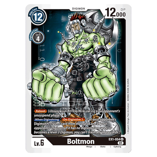 Digimon Card Game - Classic Collection (EX01) - Boltmon (Uncommon) - EX1-054