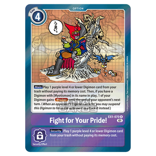 Digimon Card Game - Classic Collection (EX01) - Fight for Your Pride! (Rare) - EX1-070