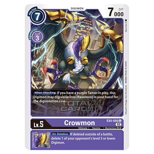 Digimon Card Game - EX04 - Alternative Being - Crowmon - (Uncommon) - EX4-056