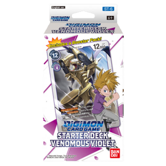 Digimon Card Game - Venomous Violet ST-6 - Starter Deck - Damaged Box