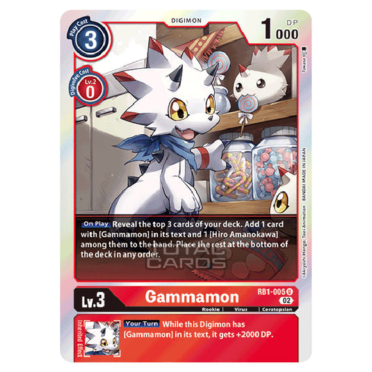 Digimon Card Game - RB-01: Resurgence Booster - Gammamon - (Uncommon) - RB1-005