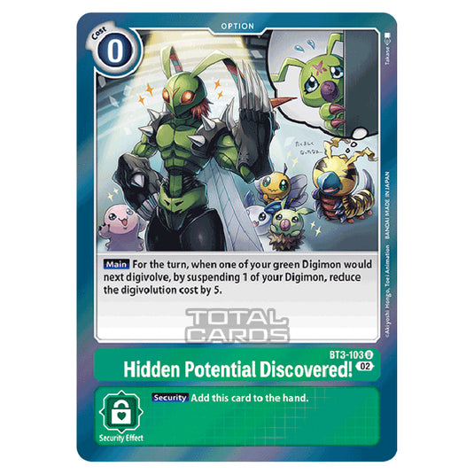 Digimon Card Game - RB-01: Resurgence Booster - Hidden Potential Discovered! - (Alternative Art) - BT3-103a