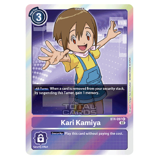 Digimon Card Game - RB-01: Resurgence Booster - Kari Kamiya - (Alternative Art) - BT4-097a