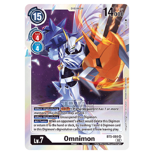 Digimon Card Game - RB-01: Resurgence Booster - Omnimon - (Alternative Art) - BT5-086a