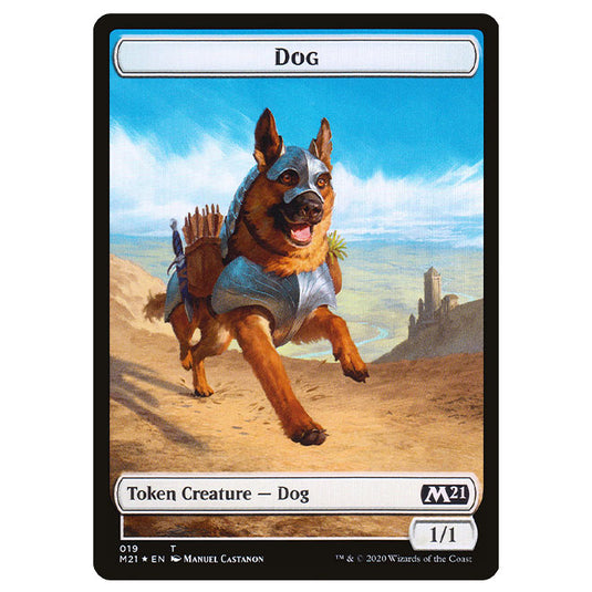 Magic The Gathering - Core Set 021 - Tokens - Dog - 019 (Foil)