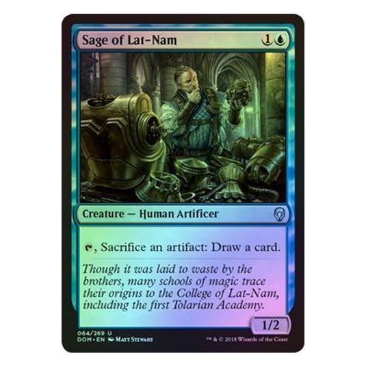 Magic The Gathering - Dominaria - Sage of Lat-Nam (Foil) - 64/269