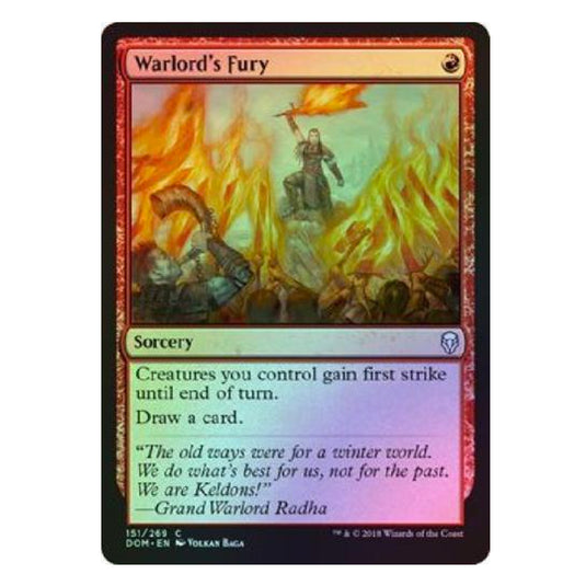 Magic The Gathering - Dominaria - Warlord’s Fury (Foil) - 151/269