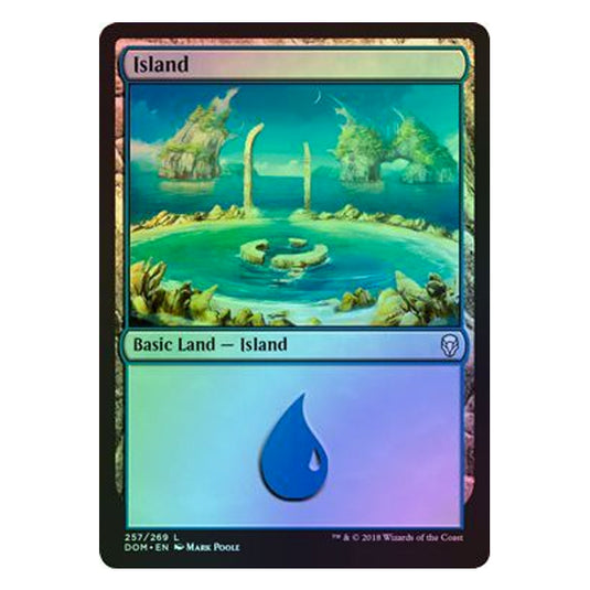 Magic The Gathering - Dominaria - Island (Foil) - 257/269