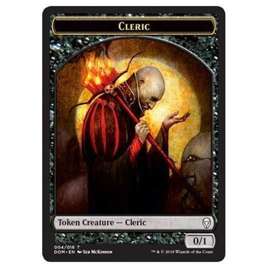 Magic The Gathering - Dominaria - Cleric Token – 4/16