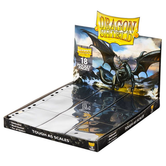 Dragon Shield - 18 Pocket NonGlare - Sideloader Pages - Display (50 Pages)