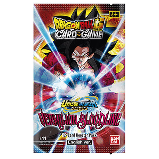 DragonBall Super Card Game - B11 Unison Warrior Series - Vermilion Bloodline - 2nd Edition Booster Pack