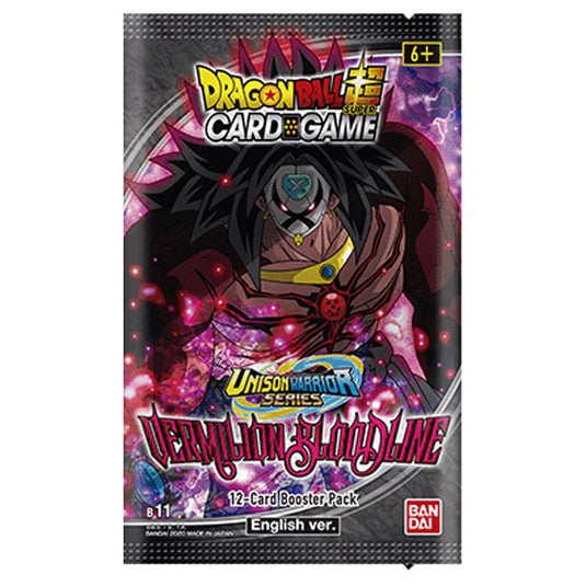 DragonBall Super Card Game - B11 Unison Warrior Series - Vermilion Bloodline - 2nd Edition Booster Pack