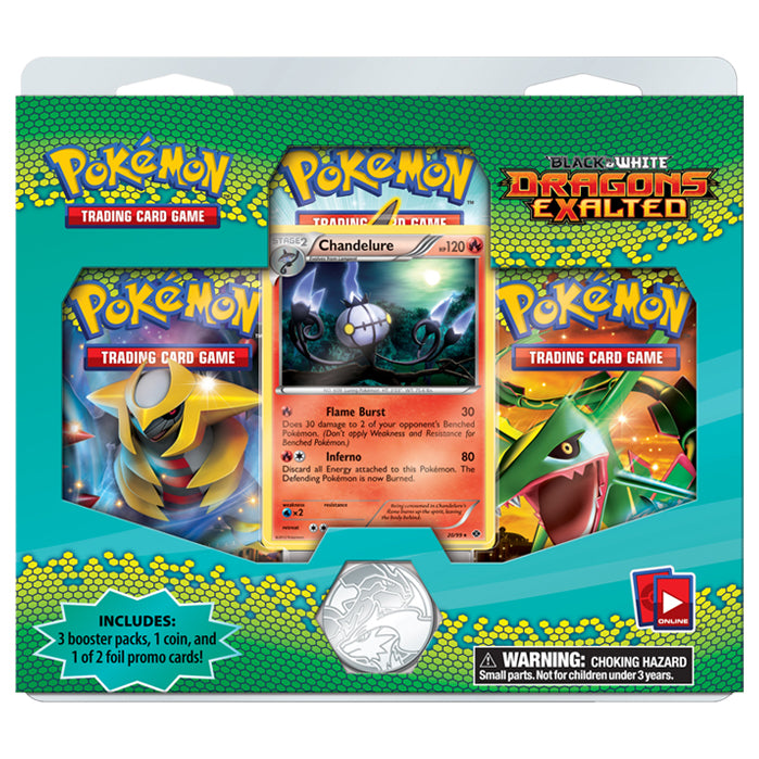 pokemon dragons exalted booster pack Pokemon - Black & White - Dragons Exalted - 3 Pack Blister