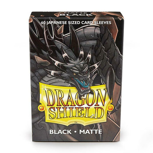 Dragon Shield - Japanese Matte Sleeves - Black (60 Sleeves)