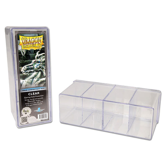Dragon Shield - 4 Compartment Box - Clear