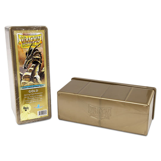 Dragon Shield - 4 Compartment Box - Gold