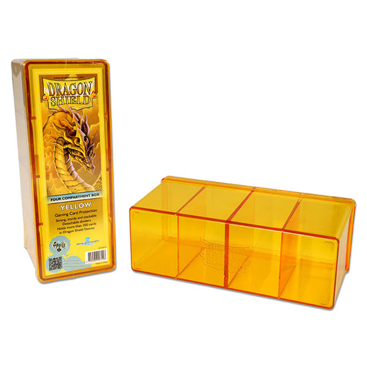 Dragon Shield - 4 Compartment Box - Yellow