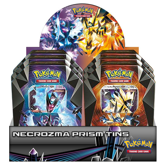 Pokemon - Necrozma Prism Tins - Dawn Wings & Dusk Mane Necrozma Tins
